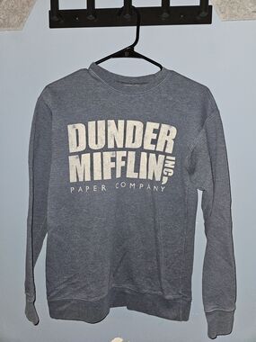 adidas Crewneck Sweatshirt - Heather Blue with White Logo